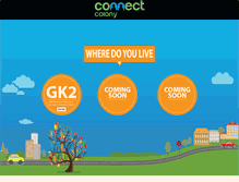 Tablet Screenshot of connectcolony.com